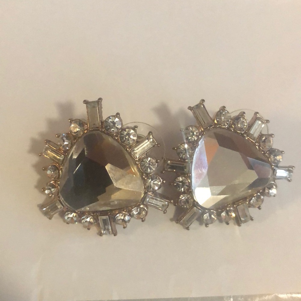 Betsey Johnson statement crystal earrings